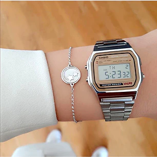 Reloj Casio Vintage Unisex Plateado A-158WEA-9