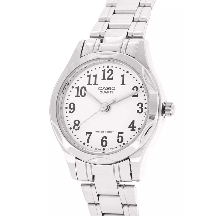 Reloj Mini Casio Vintage Mujer Plateado LTP-1275D-7B 5