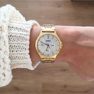 Reloj Casio Vintage Mujer Dorado LTP-V300G-7A