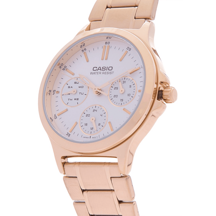 Reloj Casio Vintage Mujer Dorado LTP-V300G-7A 3