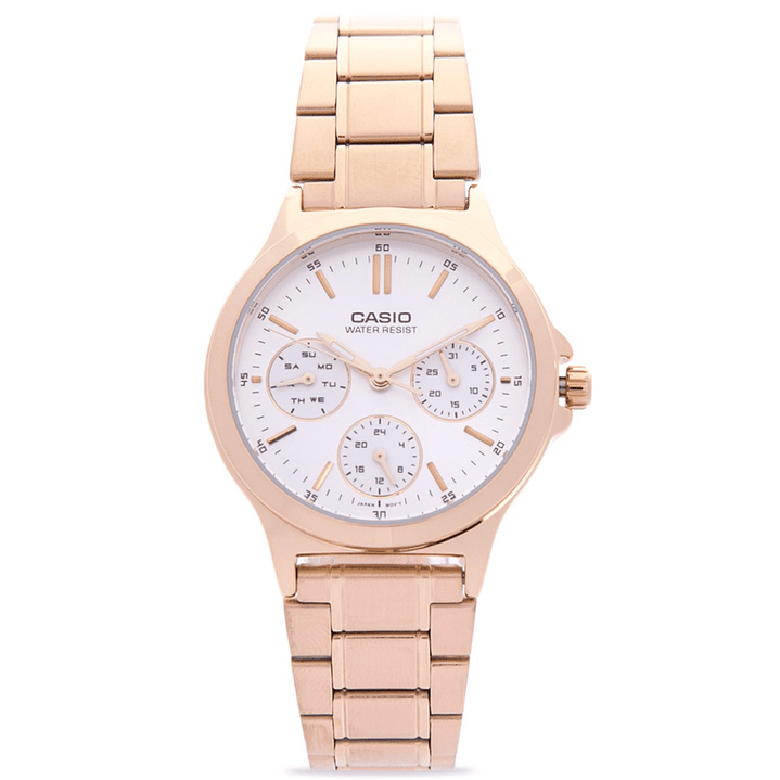 Reloj Casio Vintage Mujer Dorado LTP-V300G-7A 5
