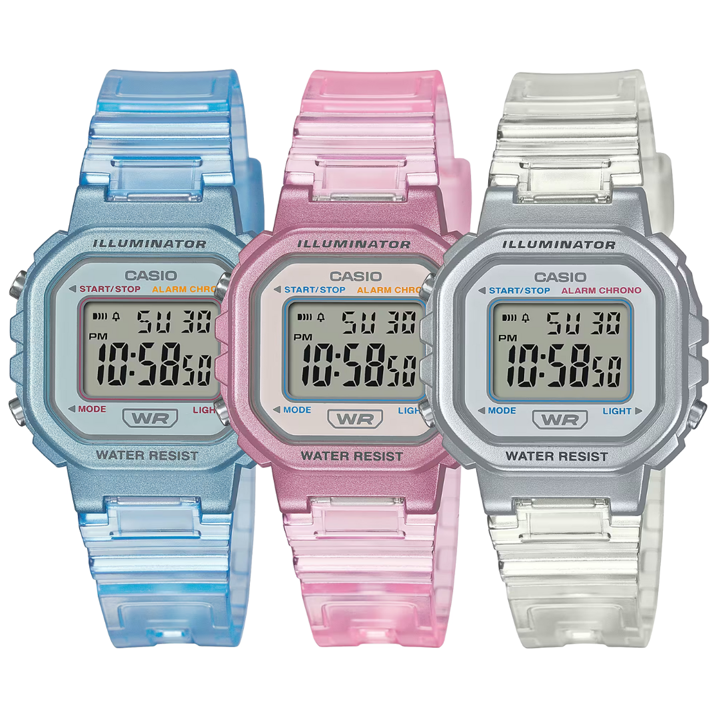 Casio Mini Mujer Resina Celeste LA-20WHS-2A 3