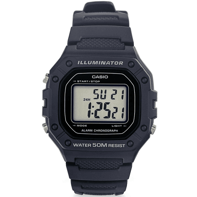 Reloj Casio Sport Hombre Resina Azul W-218H-2AV