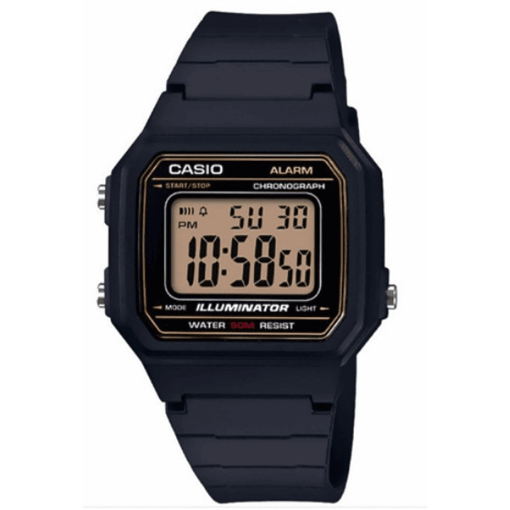 Reloj Casio Vintage Hombre Resina Negro W-217H-9A 4