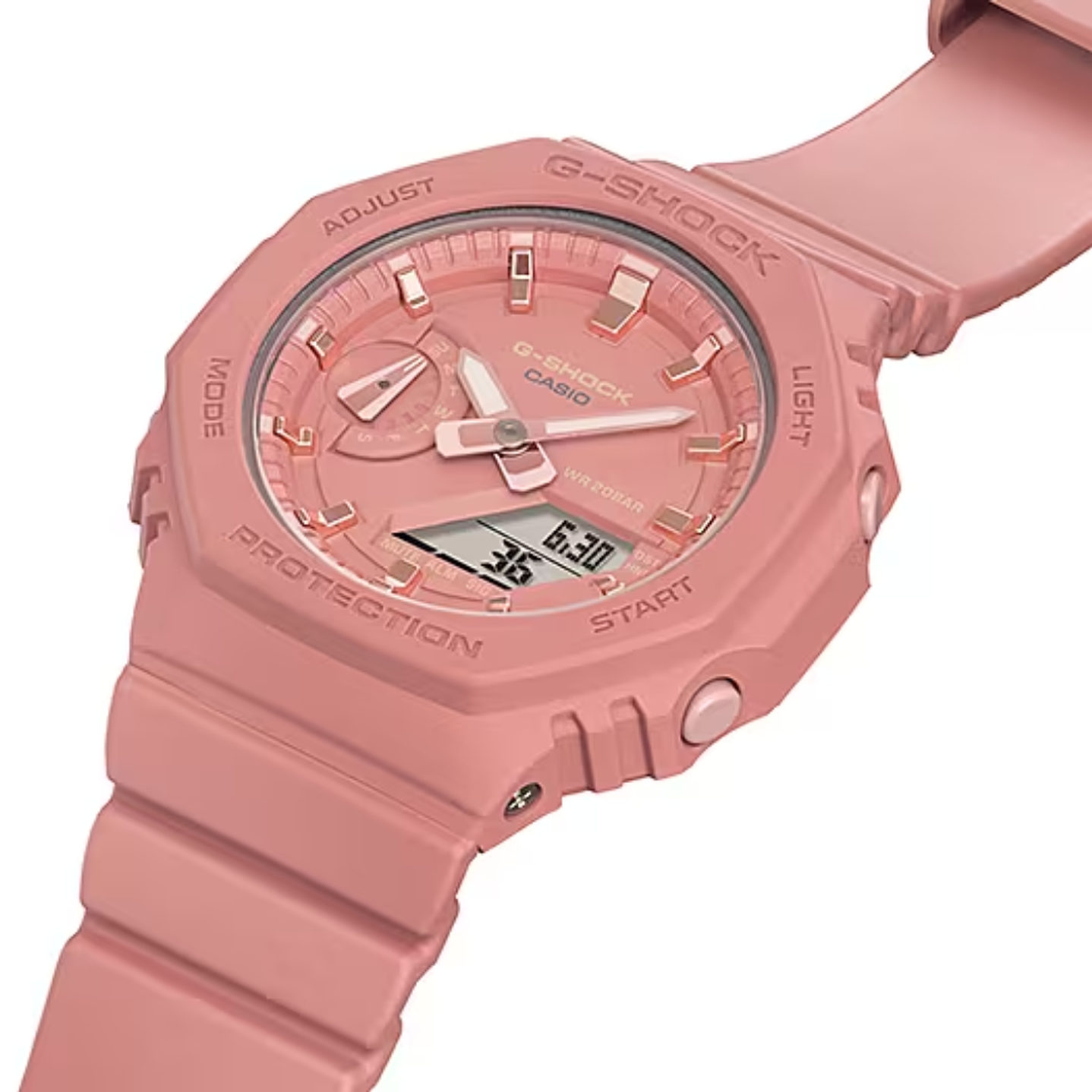 G-SHOCK Mujer Rosado Coral GMA-S2100-4A2, incluye caja original metálica 3