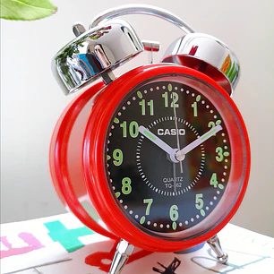 Reloj Casio Vintage Despertador Campanillas Rojo TQ-362-4A