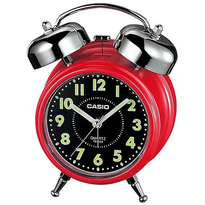 Reloj Casio Vintage Despertador Campanillas Rojo TQ-362-4A 4