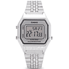 Reloj Casio Vintage Mujer Acero Plateado LA-680WA-7D 