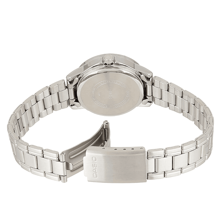 Casio Mini Mujer Análogo Plateado LTP-V004D-1B 4
