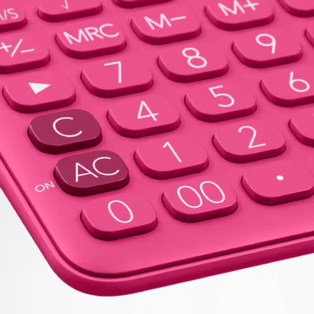 Calculadora Casio Fucsia MS-7UC-RD 10 Dígitos – 12 CM