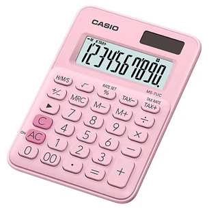 Calculadora Casio Rosado MS-7UC-PK 10 Dígitos – 12 CM