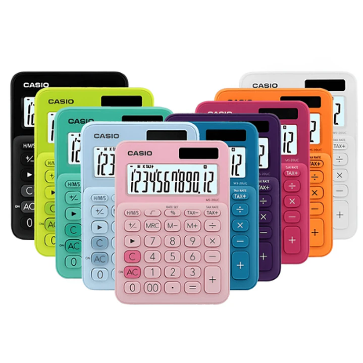 Calculadora Casio Rosado MS-7UC-PK 10 Dígitos – 12 CM 3