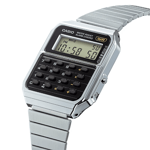 Reloj Casio Vintage Calculadora Plateado CA-500WE-1A