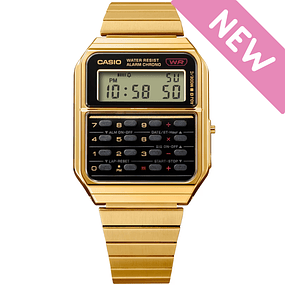 Reloj Casio Vintage Calculadora Dorado CA-500WEG-1A