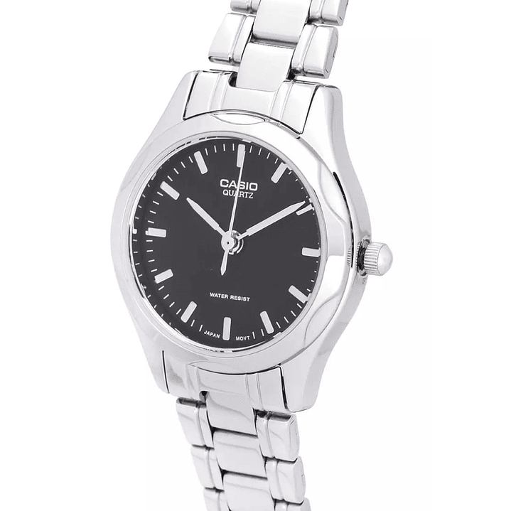 Reloj Mini Casio Vintage Análogo Mujer Plateado LTP-1275D-1A 2