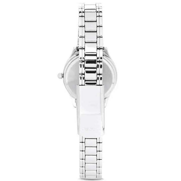 Reloj Mini Casio Vintage Análogo Mujer Plateado LTP-1275D-1A 4