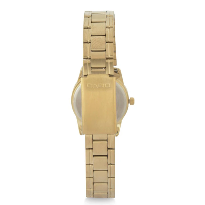 Casio Mini Mujer Análogo Dorado LTP-V001G-9B  7