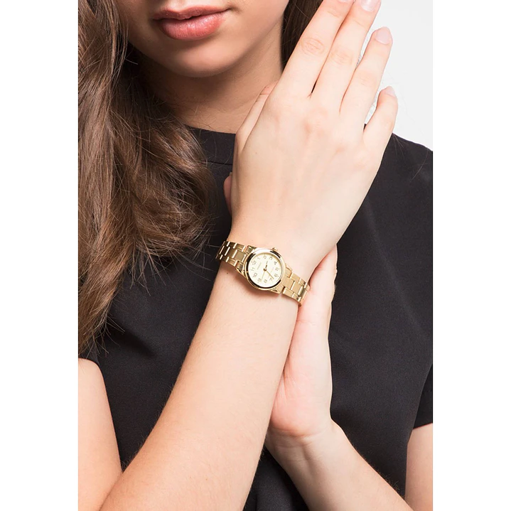 Casio Mini Mujer Análogo Dorado LTP-V001G-9B  2