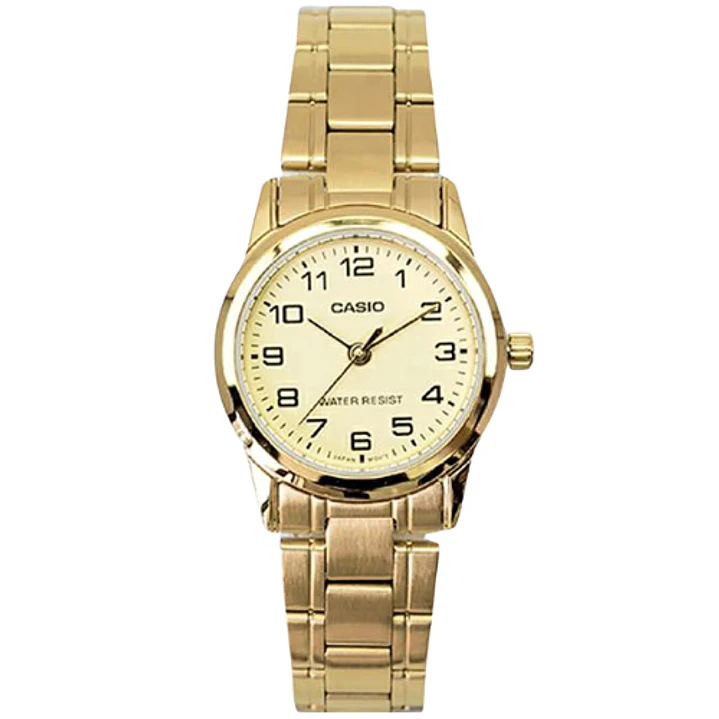 Casio Mini Mujer Análogo Dorado LTP-V001G-9B  4
