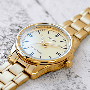 Reloj Casio Clásico Mujer Acero Dorado LTP-V005G-9A