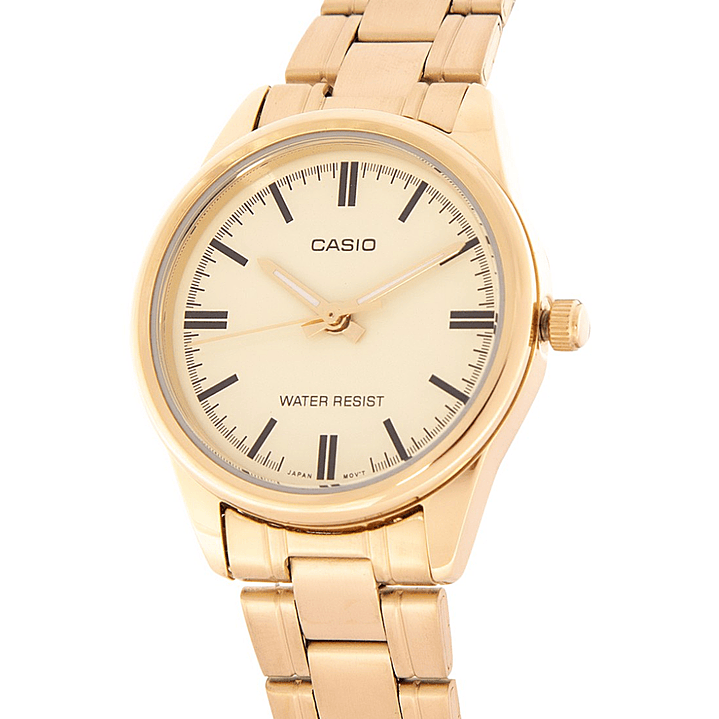 Reloj Casio Clásico Mujer Acero Dorado LTP-V005G-9A 3