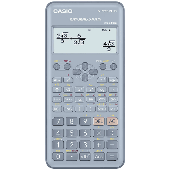 Casio Calculadora Científica Celeste FX-82ES PLUS2BU 1