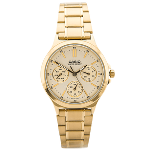 Reloj Casio Mujer Análogo Acero Dorado LTP-V300G-9A