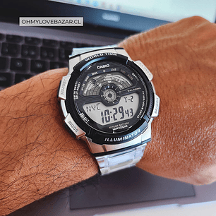 Reloj Casio World Time Royale Vintage Metal AE-1100WD-1A