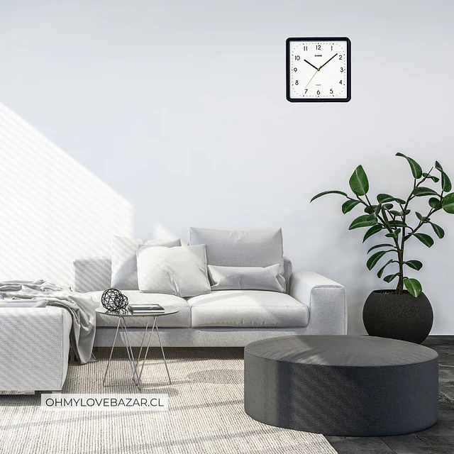 Reloj Casio de Pared Mural Análogo Negro IQ-152-1