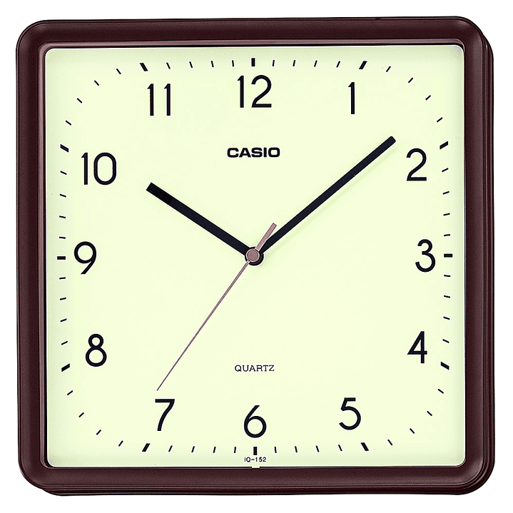 Reloj Casio de Pared Mural Análogo Café IQ-152-5 1