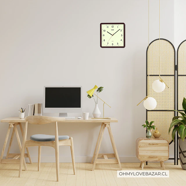 Reloj Casio de Pared Mural Análogo Café IQ-152-5