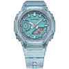 G-SHOCK Mujer traslúcido turquesa GMA-S2100SK-2A, incluye caja original metálica