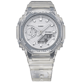 G-SHOCK Mujer traslúcido blanco GMA-S2100SK-7A, incluye caja original metálica