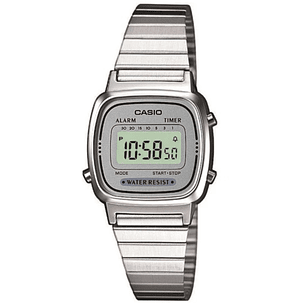 Reloj Casio Mini Vintage Acero Plateado LA-670WA-7