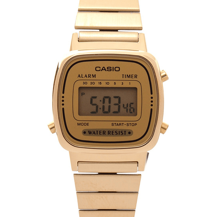 Casio Mini Vintage Mujer Acero Dorado LA-670WGA-9DF 4