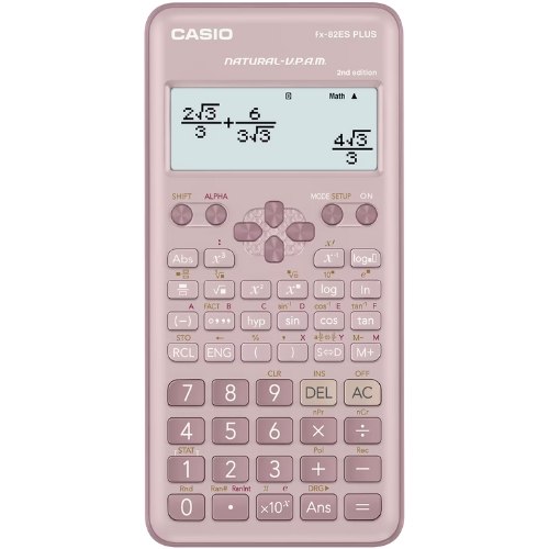Casio Calculadora Científica Rosada FX-82ESPLUS2PK