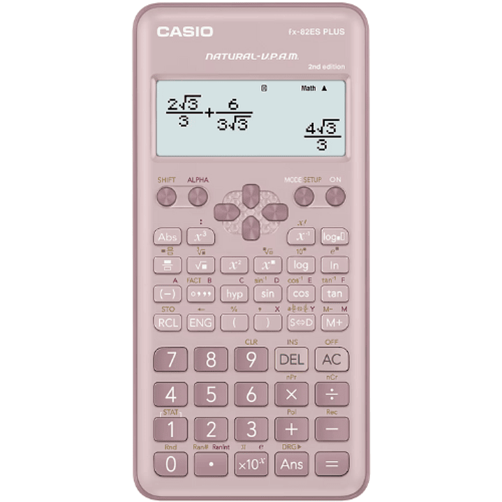 Casio Calculadora Científica Rosada FX-82ESPLUS2PK 1