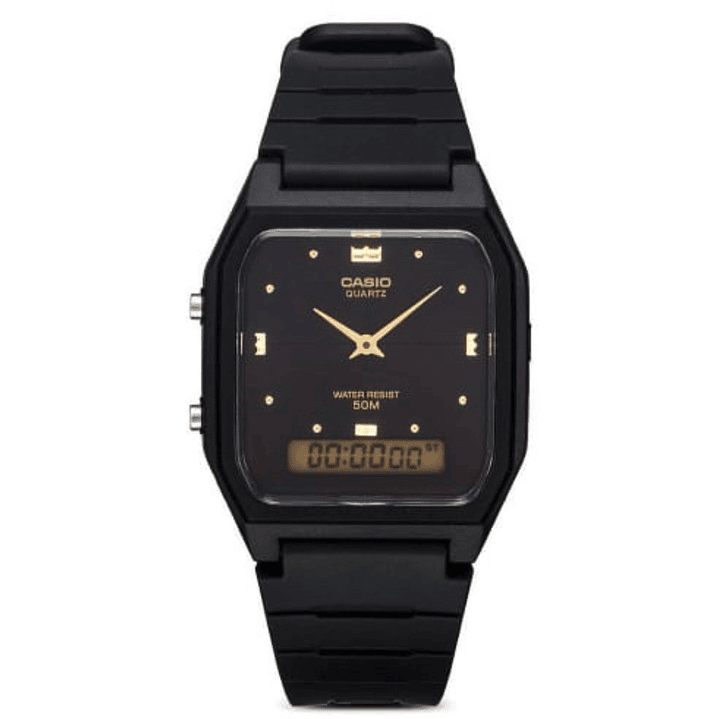 Reloj Casio Vintage Mujer Resina Negro AW-48HE-1A 2