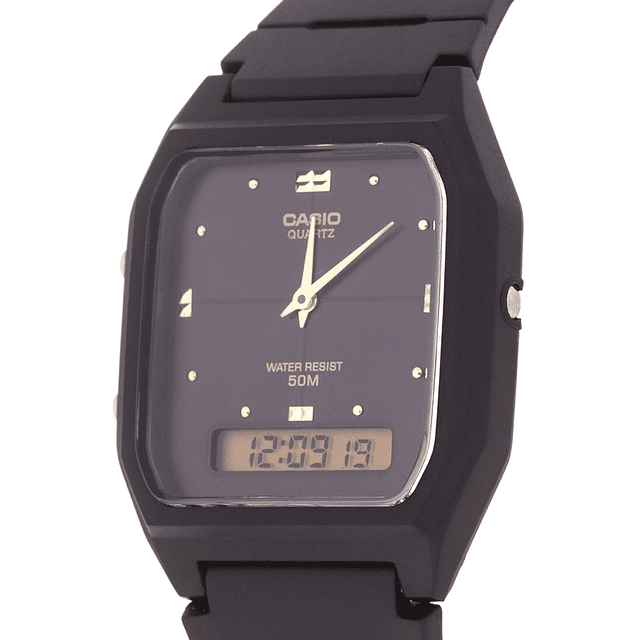 Reloj Casio Vintage Mujer Resina Negro AW-48HE-1A