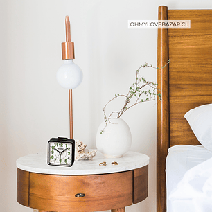 Reloj Despertador Vintage Análogo Negro TQ-140-1B