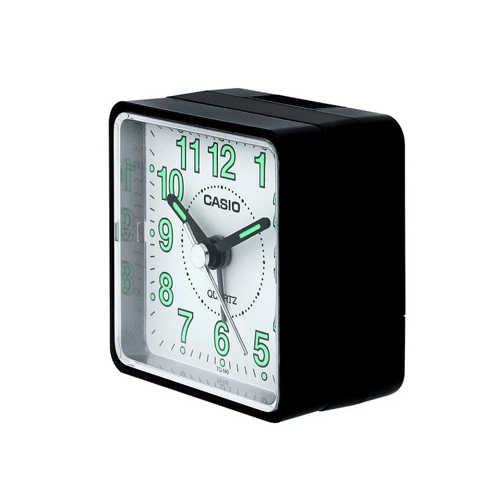 Reloj Despertador Vintage Análogo Negro TQ-140-1B 3