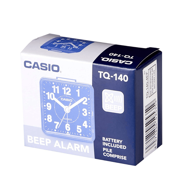 Reloj Despertador Vintage Análogo Negro TQ-140-1B 5