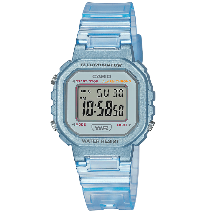 Casio Mini Mujer Resina Celeste LA-20WHS-2A 1