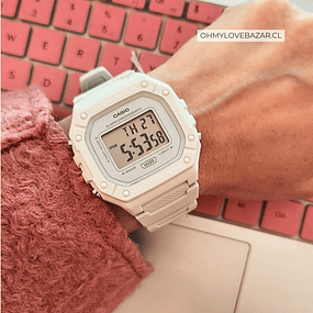 Casio Vintage Freestyle Digital Blanco W-218HC-8AV