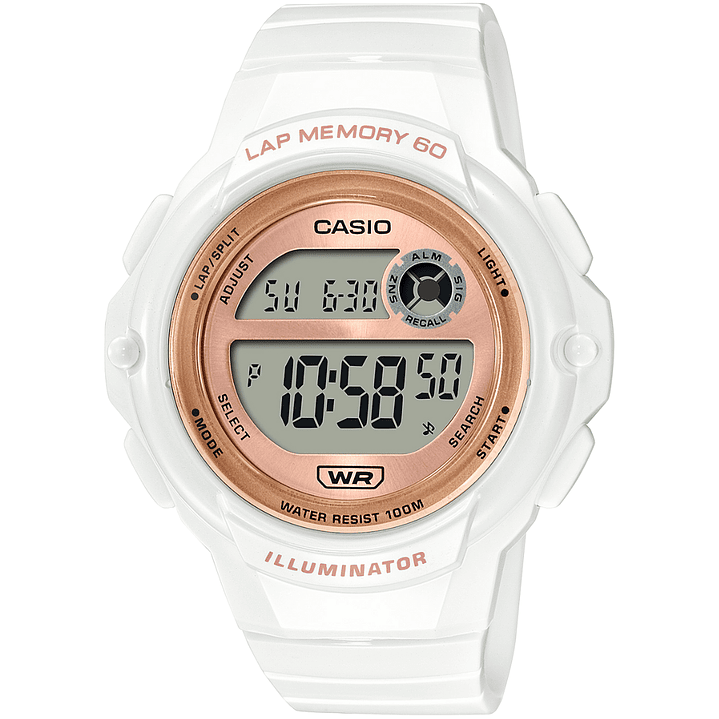 Reloj Casio Digital Mujer Blanco Rose LWS-1200H-7A2 5