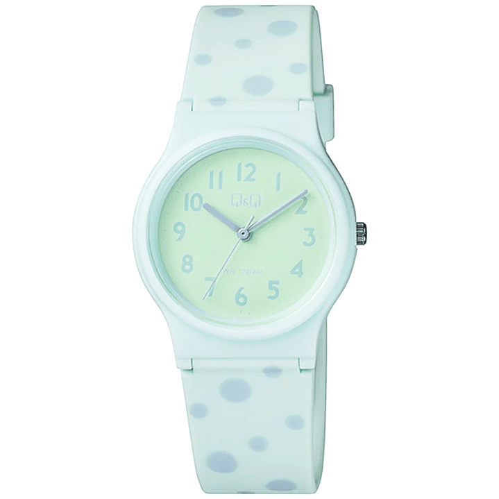 Reloj Q&Q Resina Verde agua con diseño VP46J065Y 1