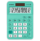 Casio Calculadora Mini Escritorio 12 Digitos Verde Agua MX-12B-GN - Miniatura 1
