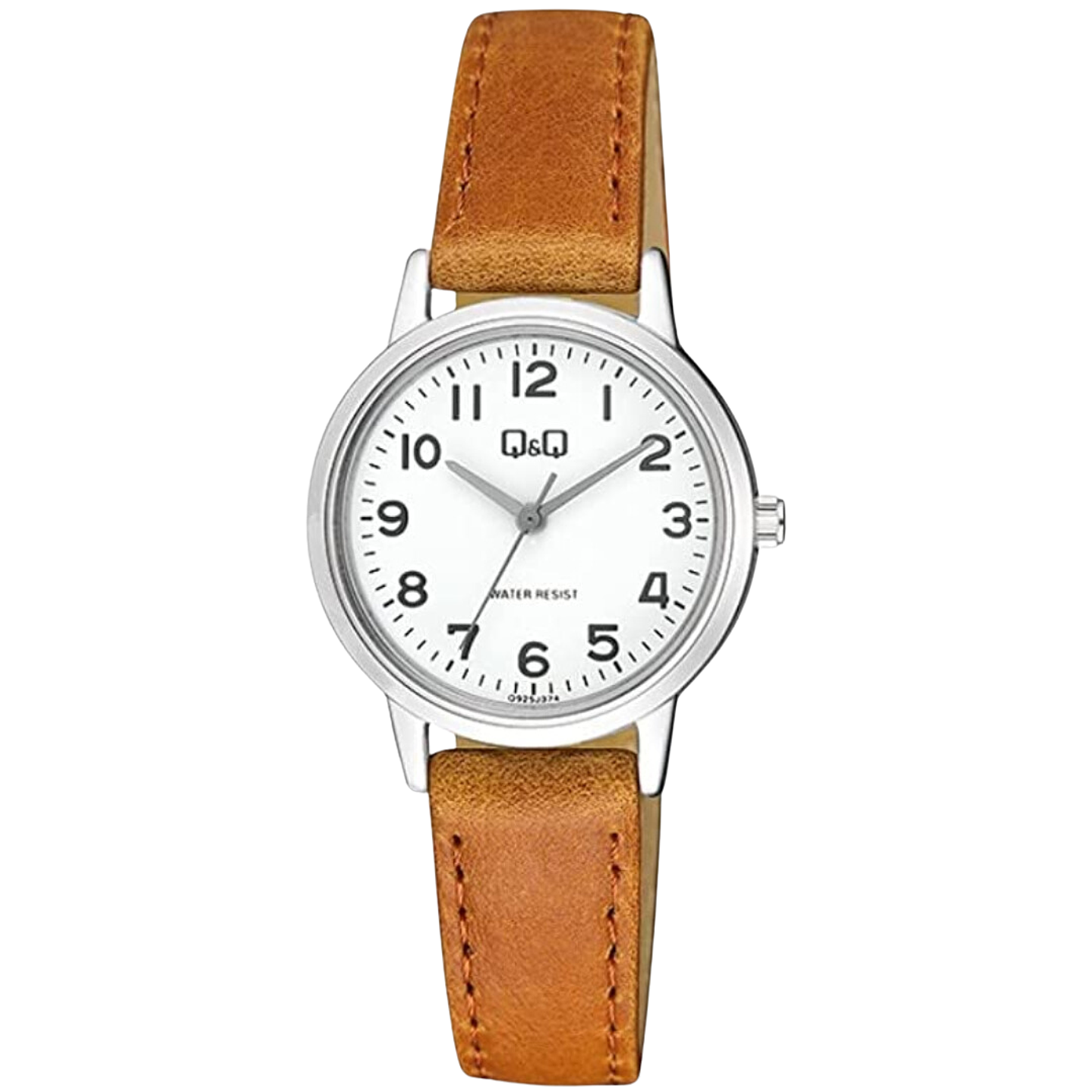 Reloj Q&Q Clásico Mujer Cuero Café Q925J374Y 1