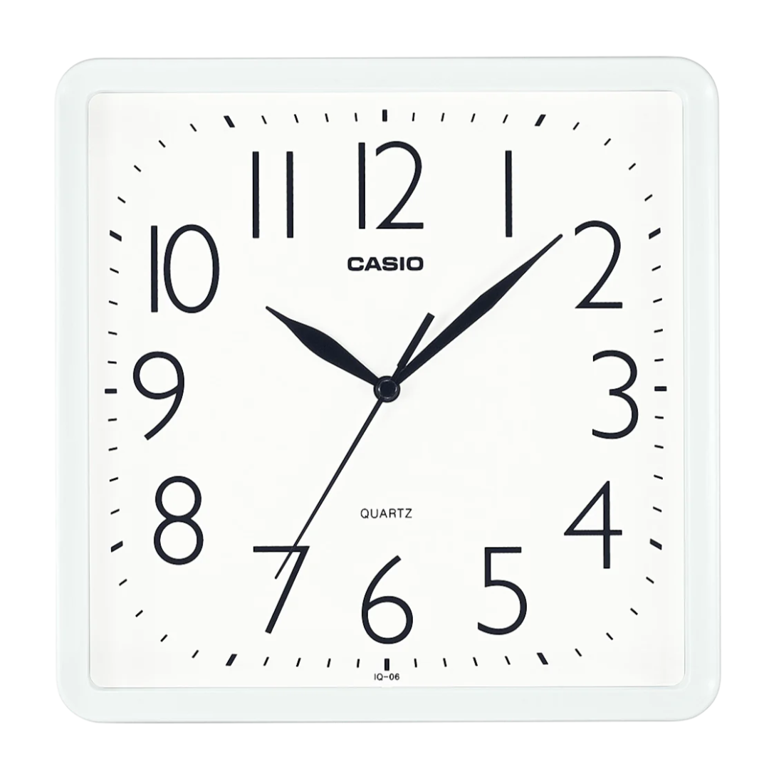 MURAL CASIO IQ-06-7DF CUADRADO BLANCO IQ-06-7DF BLANCO CUADRADO