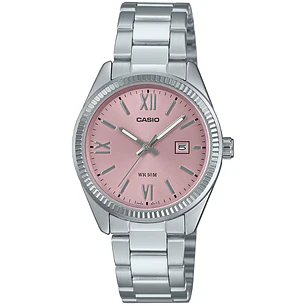 Reloj Casio Análogo Plateado Rosado LTP-1302DD-4A1